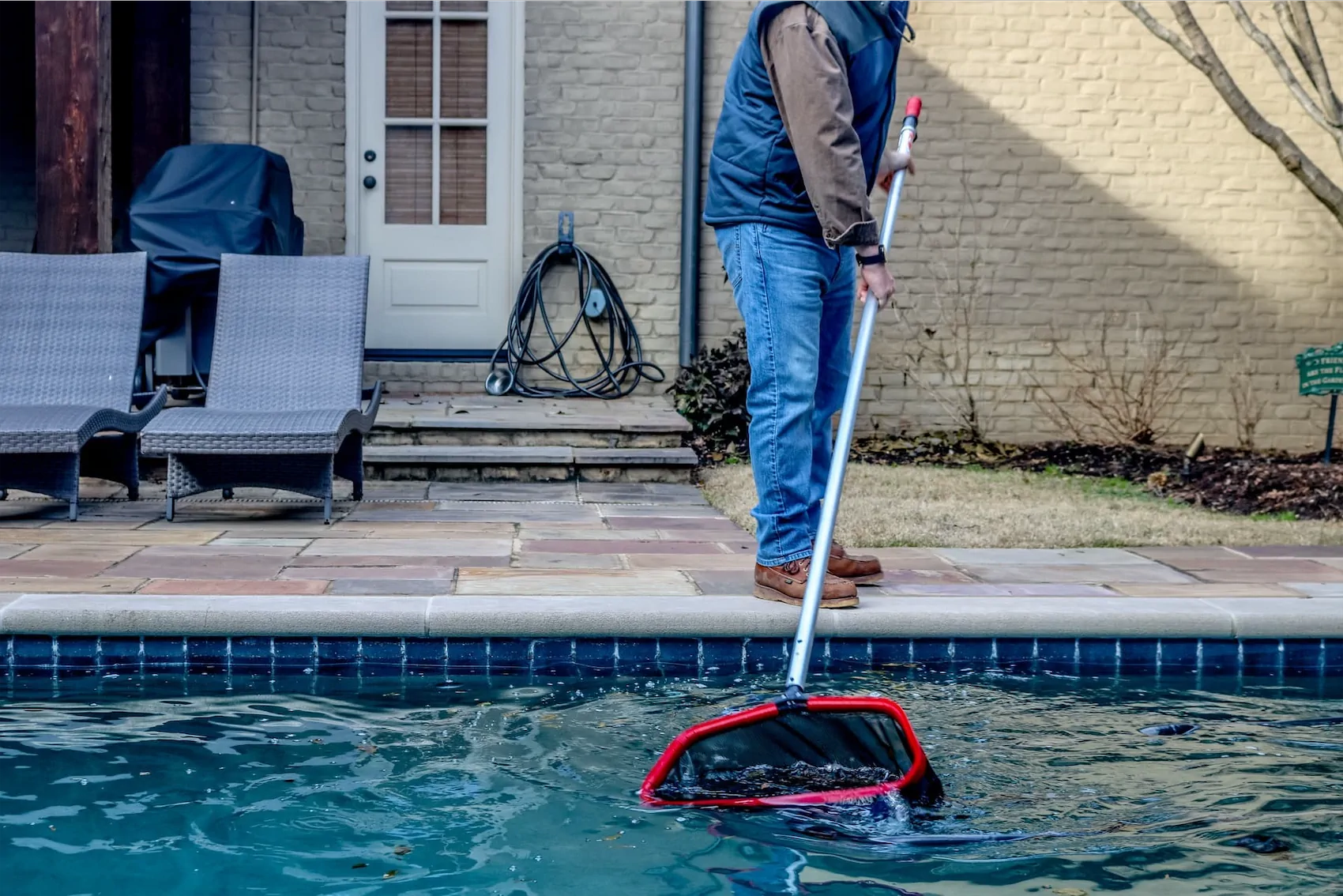 pool debris cleaning is a feature of our weekly pool maintenance service in Memphis from Ogden Pools