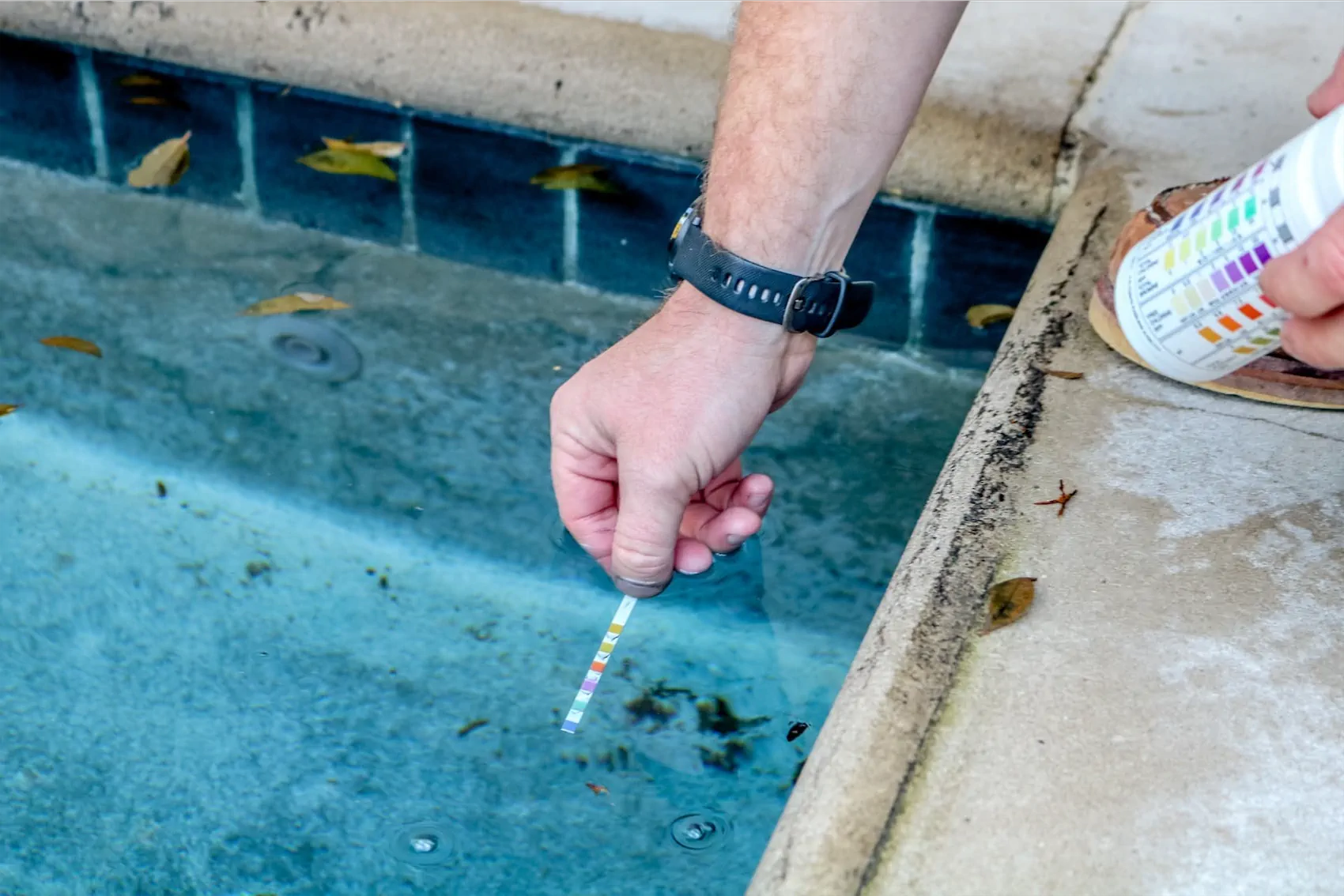 pool chemical balance strips pool from Ogden Pools in Memphis