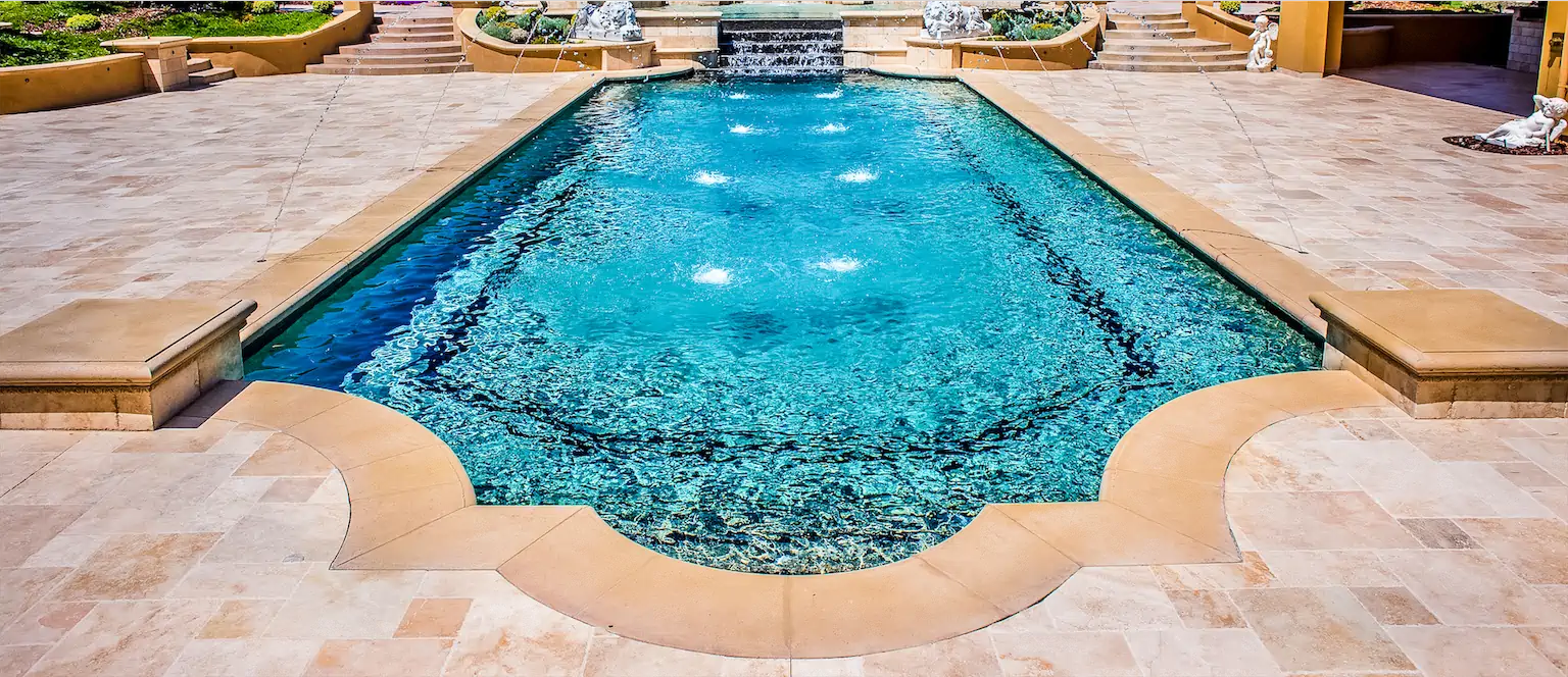 luxury custom gunite swimming pools from ogden pool company in Memphis, TN
